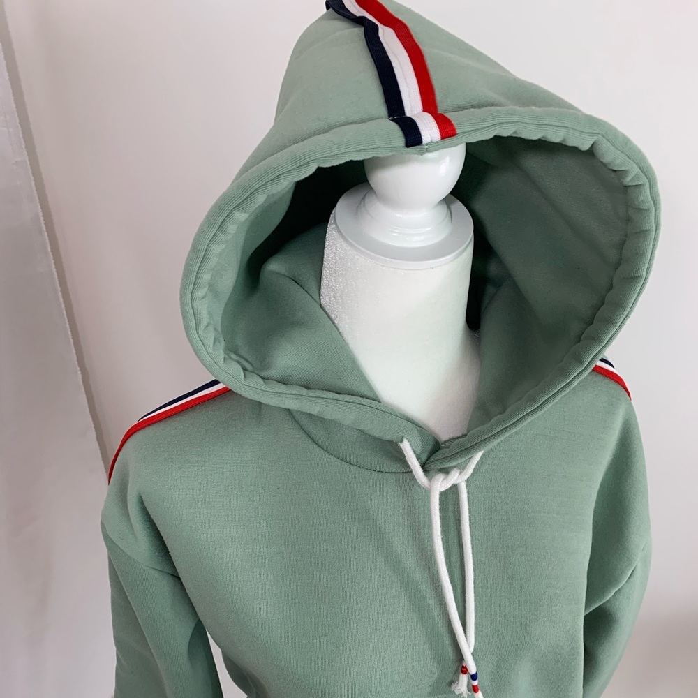 Unique Handmade Hoodie Seafoam green size M